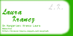 laura krancz business card